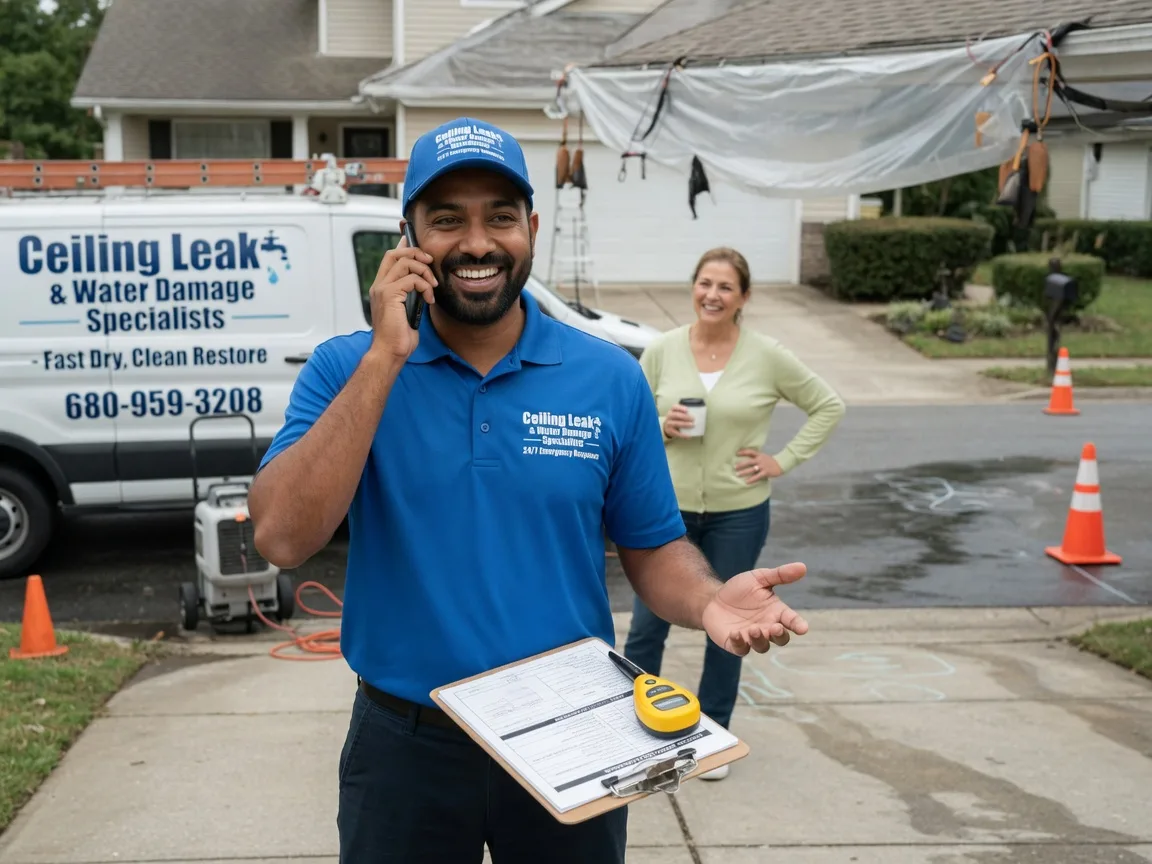 Ceiling Leak Cleanup Chana, IL FAQs